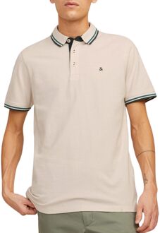 Jack & Jones Essentials Paulos Polo Heren beige - blauw - L