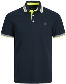 Jack & Jones Essentials Paulos Polo Heren navy - geel - S