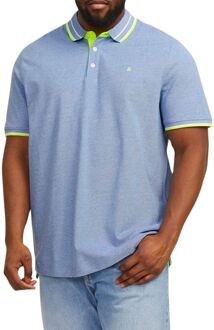 Jack & Jones Essentials Paulos Polo Heren (plussize) lichtblauw - lichtgroen - 6XL