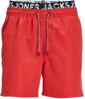 Jack & Jones Fiji DB WB Zwemshort Heren rood - XL