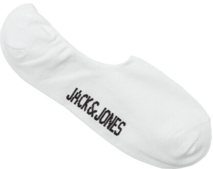 Jack & Jones Footies heren no show onzichtbare sokken 10-paar Wit - One size