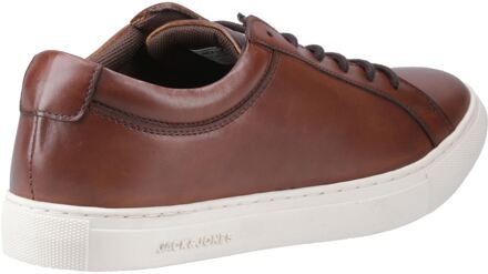 Jack & Jones Galaxy Leer Heren Cognac Sportschoenen - maat EU 47.5 / UK 12 Bruin