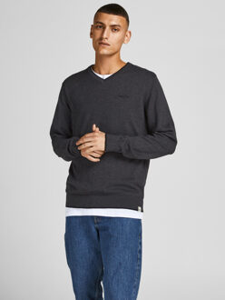 Jack & Jones gebreide trui Donkergrijs