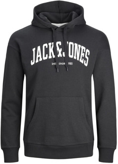 Jack & Jones Gezellige Hoodie Josh Sweatshirt Jack & Jones , Black , Heren - 2Xl,Xl,L,M