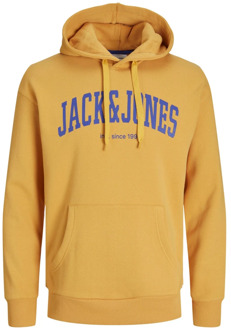 Jack & Jones Gezellige Hoodie Josh Sweatshirt Jack & Jones , Yellow , Heren - 2Xl,Xl,L,M
