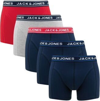 Jack & Jones Hector Solid Trunks Boxershorts Heren (5-pack) - 2XL
