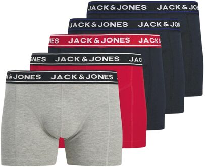 Jack & Jones Hector Solid Trunks Boxershorts Heren (5-pack) - XXL