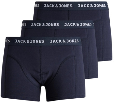 Jack & Jones Heren boxershorts jacanthony 3-pack Blauw - L