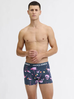 Jack & Jones Heren boxershorts trunks jacandy 3-pack flamingo print Veelkleurig - S