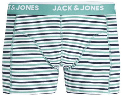Jack & Jones Heren boxershorts trunks jackoda gestreept 3-pack Veelkleurig - L