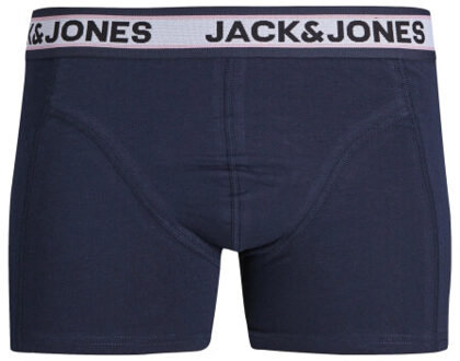 Jack & Jones Heren boxershorts trunks jacmarco oranje/blauw 3-pack Veelkleurig - M