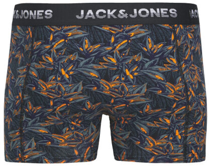 Jack & Jones Heren boxershorts trunks jacmaxwell 5-pack gebloemd Veelkleurig - S
