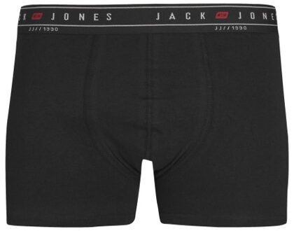 Jack & Jones Heren boxershorts trunks jacnagee rood/donkerblauw/zwart 3-pack - maat L Veelkleurig