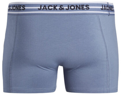 Jack & Jones Heren boxershorts trunks jacpeter blauw/grijs/donkerblauw 3-pack Veelkleurig - L