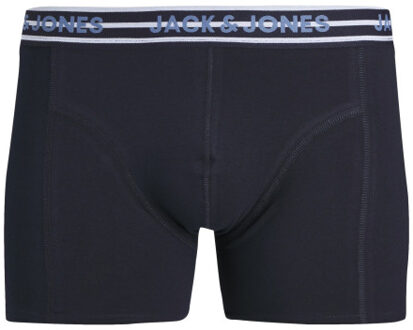 Jack & Jones Heren boxershorts trunks jacpeter blauw/grijs/donkerblauw 3-pack Veelkleurig - M