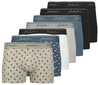 Jack & Jones Heren boxershorts trunks jactate 7-pack Blauw - L
