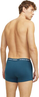 Jack & Jones Heren boxershorts trunks jacteo effen 5-pack Veelkleurig