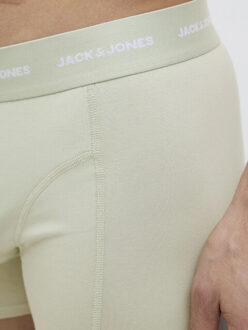 Jack & Jones Heren boxershorts trunks jactom bamboe 3-pack zwart/lichtblauw/lichtgroen Veelkleurig - XL