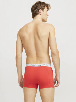 Jack & Jones Heren boxershorts trunks jacvesterbro 5-pack rood/blauw/zwart - maat L Veelkleurig