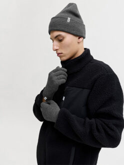 Jack & Jones Heren giftbox muts + handschoenen jaccooper - maat One size Grijs