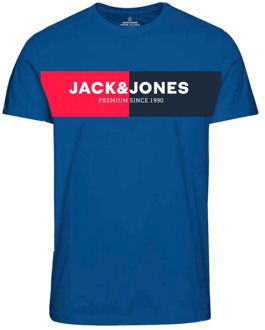 Jack & Jones Heren Grafisch Print T-Shirt Jack & Jones , Blue , Heren - S