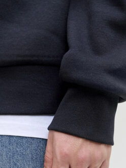 Jack & Jones Heren hoodie jjelogo logo print donker Blauw - M