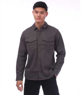 Jack & Jones Heren Jack and Jones Stretch Overhemd in Grijs - maat