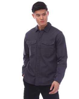 Jack & Jones Heren Jack and Jones Stretch Overhemd in Navy