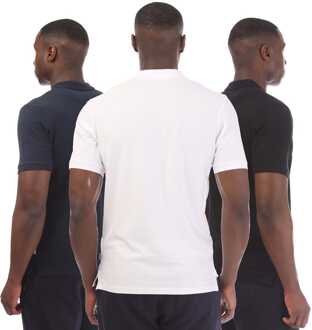 Jack & Jones Heren Jack Jones 3 Pack Basic Poloshirt in Multi kleur Veelkleurig - XS