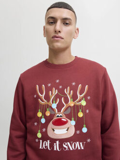 Jack & Jones Heren kersttrui jjchristmas - maat S Rood