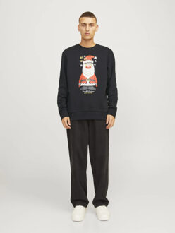 Jack & Jones Heren kersttrui jjxmas jolly - maat XL Zwart