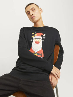 Jack & Jones Heren kersttrui jjxmas jolly Zwart - S