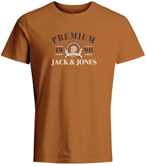 Jack & Jones Heren Klassiek Logo T-Shirt Jack & Jones , Brown , Heren - L,M