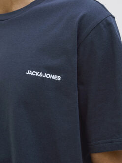 Jack & Jones Heren korte shortama pyjamaset jaceverest donkerblauw - maat L Zwart