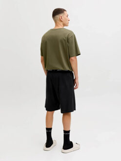 Jack & Jones Heren korte shortama pyjamaset jaceverest groen/zwart Veelkleurig - XXL