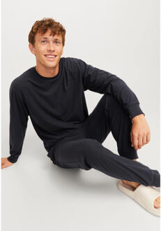 Jack & Jones Heren lounge pyjama set lang polyester Zwart - XXL