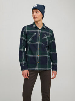 Jack & Jones Heren muts jaclong knit beanie navy Blauw - One size