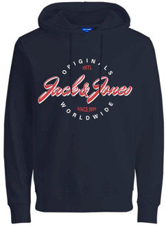 Jack & Jones Heren Oscar Hoodie Sweatshirt Jack & Jones , Blue , Heren - M
