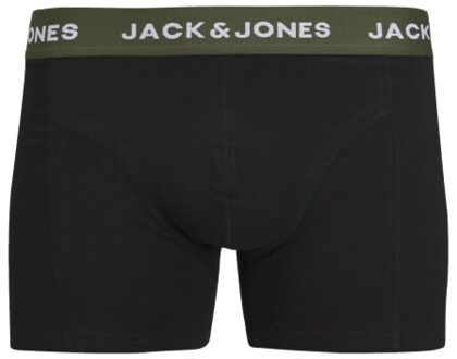 Jack & Jones Heren plus size boxershorts trunks jacaron 3-pack Zwart - 4XL