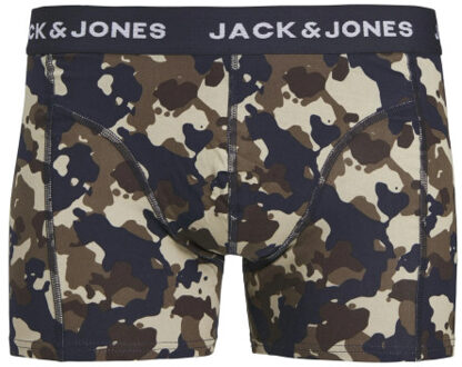 Jack & Jones Heren plus size boxershorts trunks jaccamoflage 3-pack - maat 6XL Veelkleurig