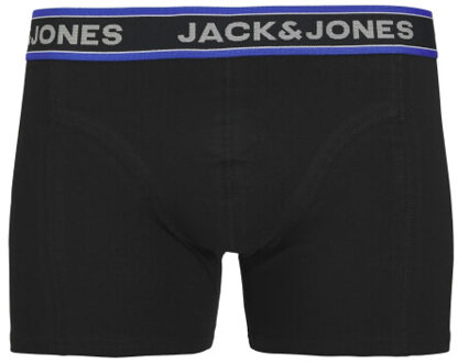 Jack & Jones Heren plus size boxershorts trunks jacchristian effen 5-pack - maat 4XL Veelkleurig