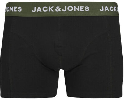 Jack & Jones Heren plus size boxershorts trunks jacoliver 5-pack - maat 6XL Zwart