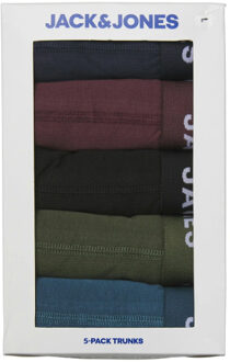 Jack & Jones Heren plus size boxershorts trunks jacteo 5-pack Veelkleurig - 5XL