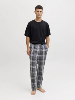 Jack & Jones Heren pyjamaset giftbox jacluca geruit zwart Veelkleurig - S