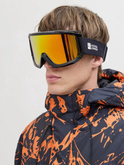 Jack & Jones Heren skibril/snowboardbril jacoslo zwart/oranje Veelkleurig - One size