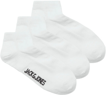 Jack & Jones Heren sneakersokken jaclouis dongo 3-pack Wit - One size