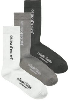 Jack & Jones Heren sportsokken jacjay tennissokken 3-pack effen - maat One size Veelkleurig