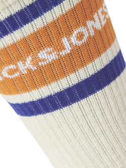 Jack & Jones Heren sportsokken jacnice tennissokken 3-pack crémewit - maat One size