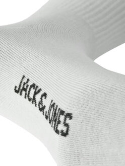 Jack & Jones Heren sportsokken jacnolan tennissokken 6-pack effen Wit - One size