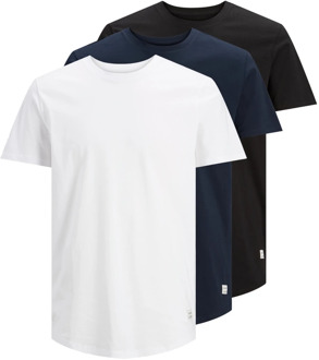 Jack & Jones heren T-shirt 3-pack - ronde hals  - S